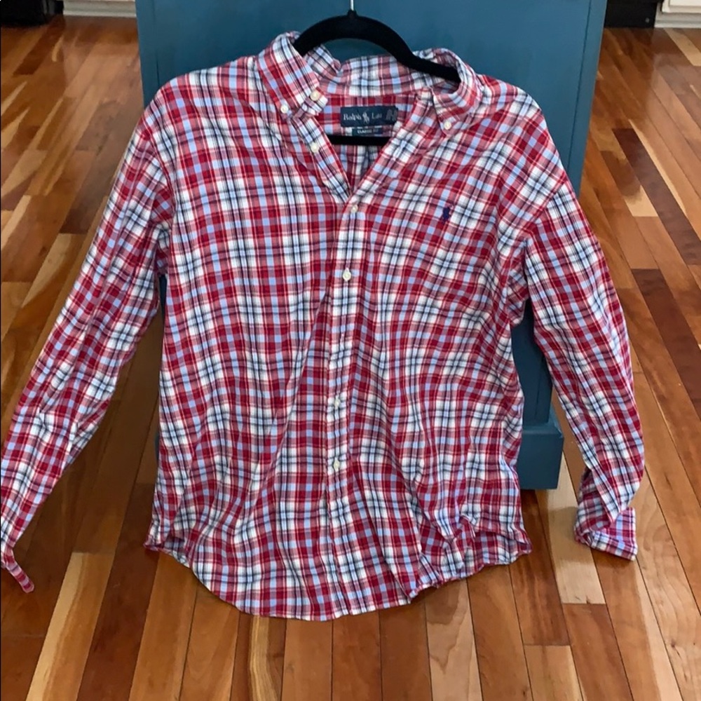 Ralph Lauren classic fit size L plaid button down